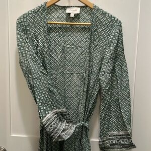 NEVER WORN Cleobella Garnet Kimono in Green Mudra